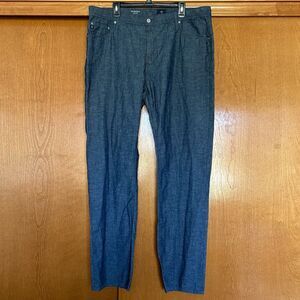 AG Adriano Goldschmied The Graduate Tailored Leg Cotton Hemp Pants Size 40 New